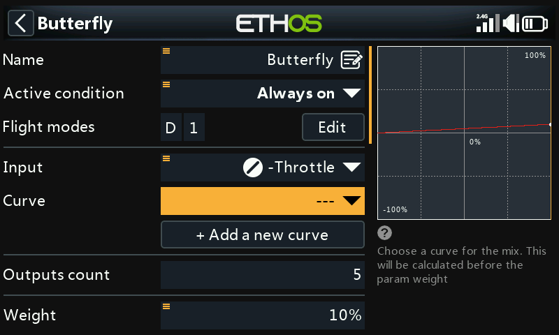 Curve select