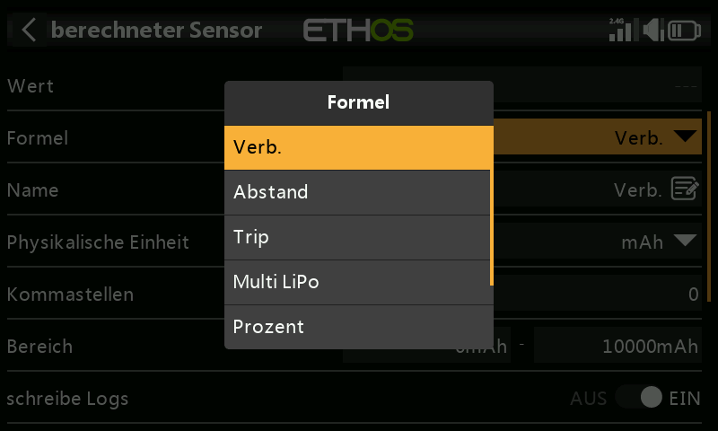 Berechneten Sensor anlegen