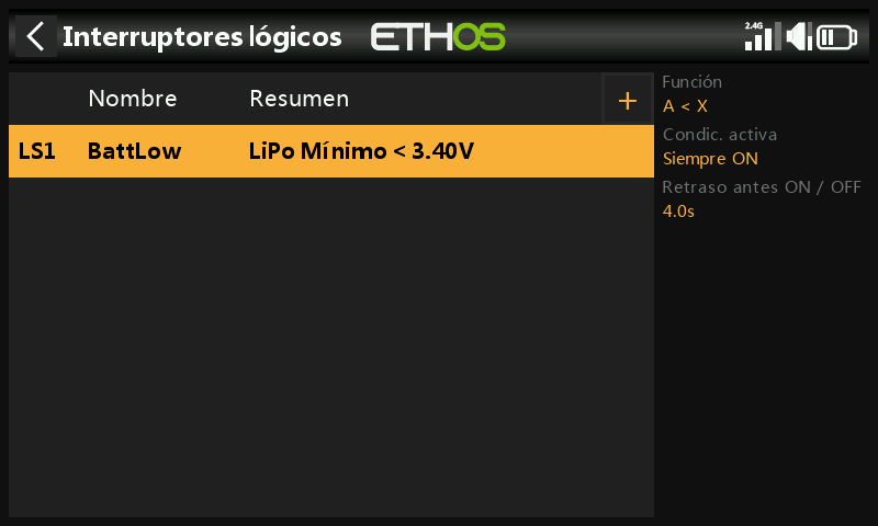 Interruptor lógico completado