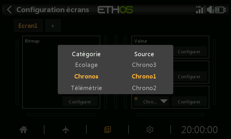 Modifier la source du widget