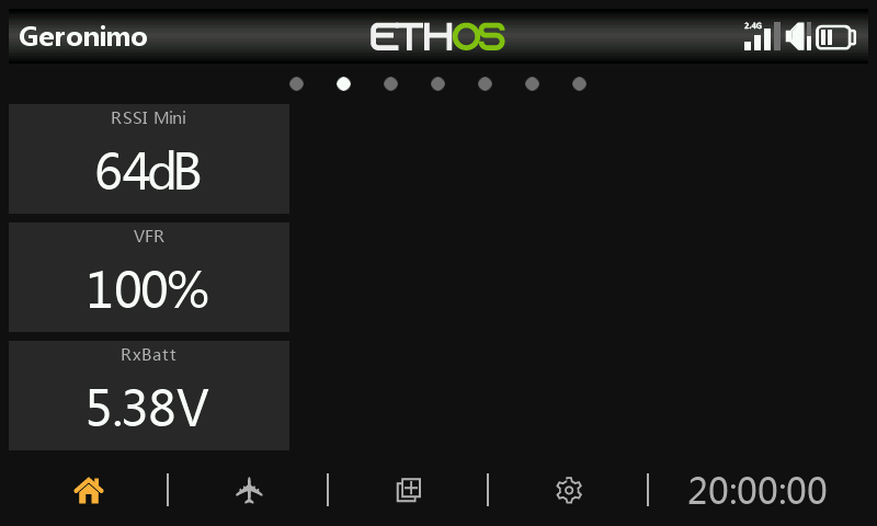 Widget Valeur télémétrie