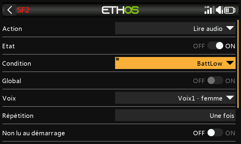 Play value sur batterie basse