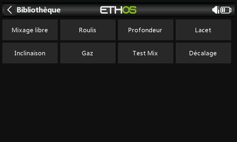 Bibliothèque de mixages multirotor