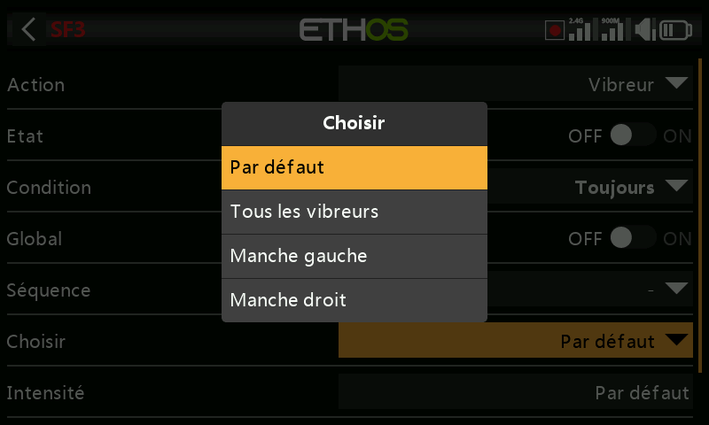 Haptique sur X20 Pro AW