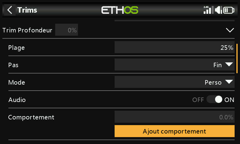 Ajouter un nouveau comportement