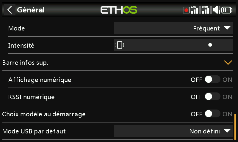 Barre infos sup.