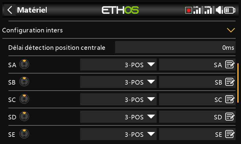 Configuration switches
