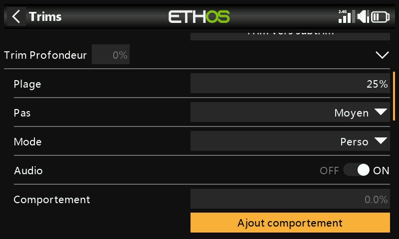 Ajouter un comportement