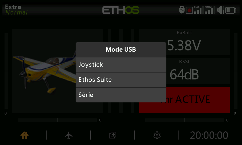 Menu USB