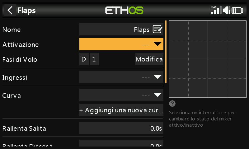 Disabilitare il mix flap