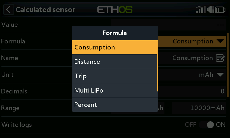 Create calculated sensor