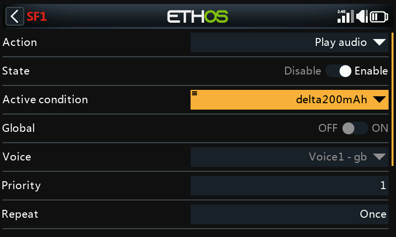 Play delta callout