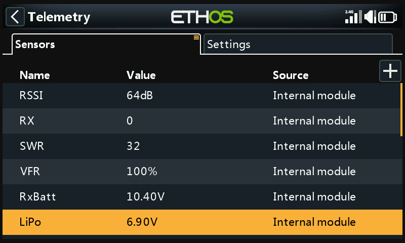 LiPo telemetry sensor