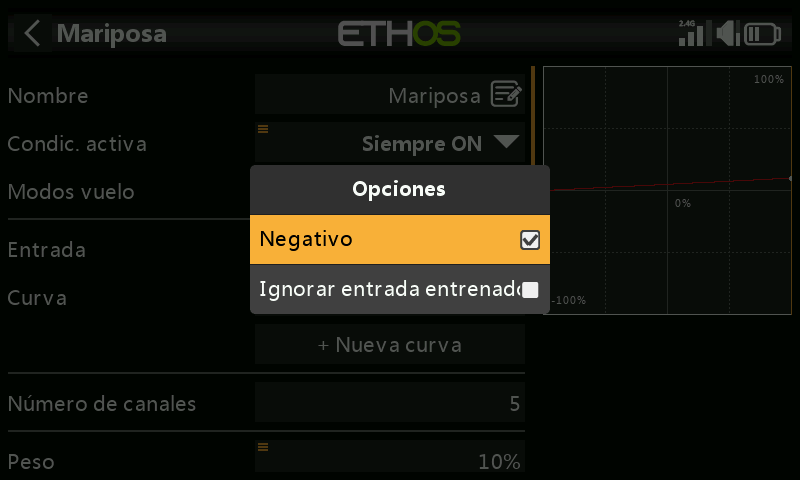 Invertir acelerador