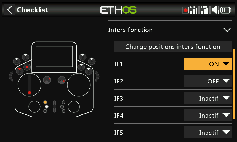 Interrupteurs de fonction