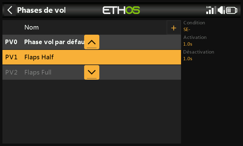 Déplacer une phase de vol