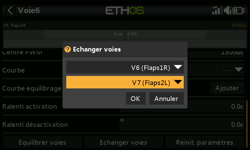 Échanger voies