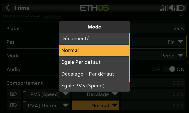 Sélection de FM5 Speed