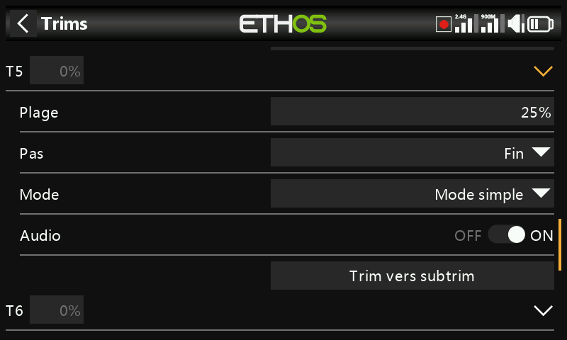 Trims T5/T6